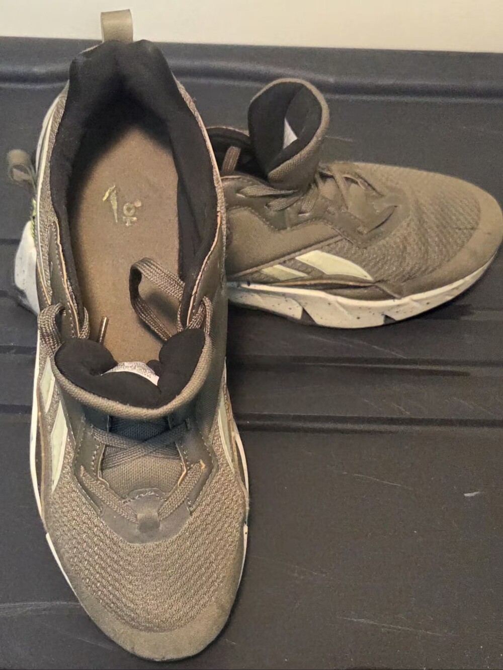 Reebok Kids Olive/Tan Athletic Sneakers